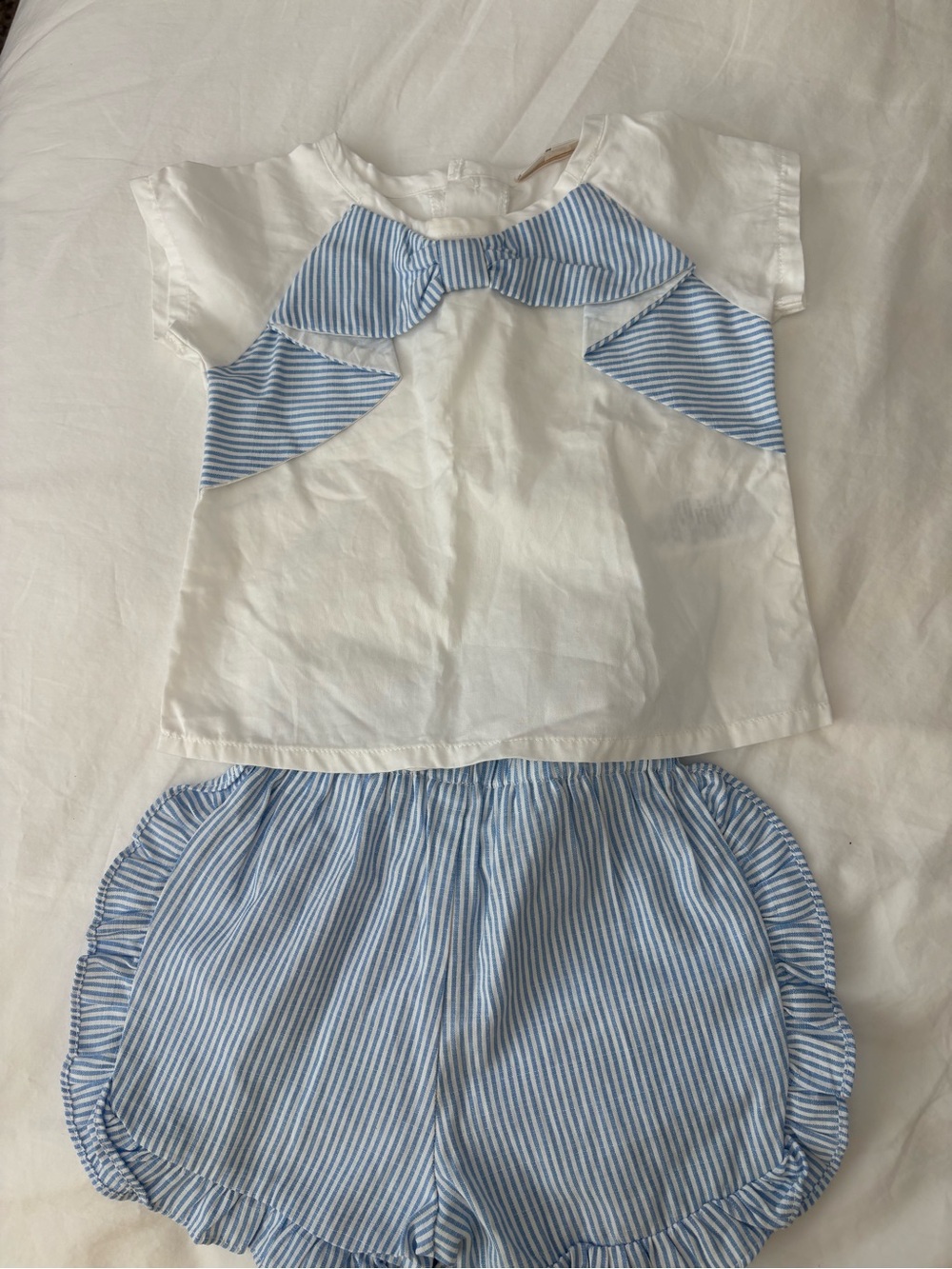 Miniclasix- toddler girl Italian Top and Shorts Set
